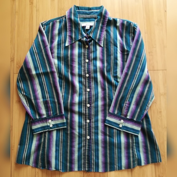 Merona Tops - Vertical Striped Button Down